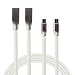 Produktbild Micro USB Kabel, Baokai 2 Stück High Speed 92cm Zink-Legierung Micro USB Kabel Ladekabel Datenkabel Aufladen Datenkabel für Samsung galaxy S7/S7 Edge/S6/S6 Edge, Galaxy A3 2016/A5 2016, Huawei P9/P8 , Sony Z3/Z3 compact ,Nexus, Android Smartphones - Weiß