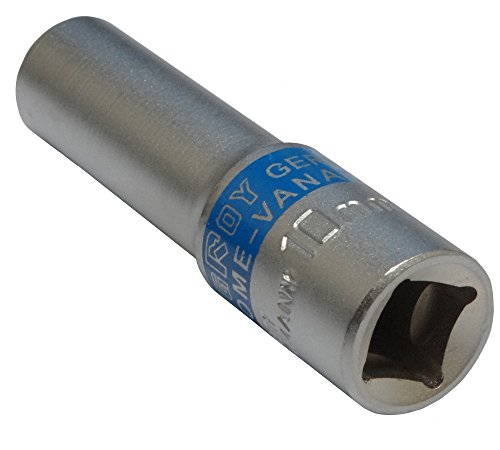 Aerzetix: Steckschlüssel Einsatz Nuss 6 kant 3/8 10mm tief lange professionelle hochwertige erweitert Stahl CrV - 2
