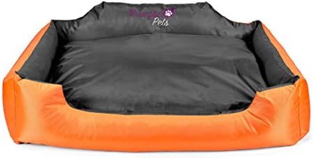 Dog Bed, Dog Cushion, Puppy Bed, Dog Pillow, Dog Sofa, Dog Baskets, Water resistant, Easy Clean, Purple-Pets 'Modern' Extra Large