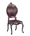 Produktbild Dollhouse Miniature 1:12 Scale Platinum Collection Mahogany Queen Anne Side Chair #P3467