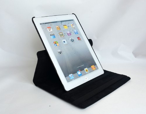 inShang Hülle für Apple iPad 2 iPad 3 iPad 4, Edles PU Leder Tasche Hülle Skins Etui Schutzhülle Ständer Smart Case Cover für Tablet iPad, Super Automatische Einschlaf-/Aufwach funktion, 360 Grad rotierende Schutzhülle mit Standfunktion + inShang Logo hochwertigen Stylus Eingabestift Stift - 5
