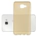 Produktbild Samsung Galaxy A7 2016 Silikonhülle in DURCHSICHTIG GOLD von Cadorabo - Ultra Dünn Slim Design TPU Schutzhülle – Handyhülle Bumper Back Case Cover in TRANSPARENT GOLD