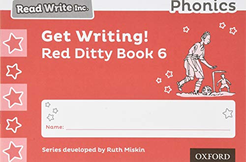 Read Write Inc Phonics: Get Writing! Red Ditty Book 6 Pack of 10
