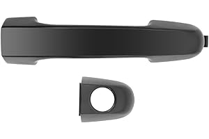 Riloer Maniglia per porta esterna sinistra, maniglia esterna in plastica nera, adatta per Hy-undai i20 2007-2014