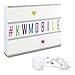 Produktbild kwmobile LED Lichtbox A4 Lightbox - 105 bunte Buchstaben Zahlen Zeichen Symbole - Netzteil - Deko Leuchte Light Box - Kino Leuchtkasten Schild Lampe