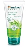 Himalaya Herbals Purifying Neem & Turmeric Face Wash Normal to Oily Skin Soap Free (Free from Parabens SLS /SLES Phthalates)