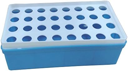 BIPEE 5ml Plastic Micro Centrifuge Tube Stand Holder Box 32 Position Lab Centrifugal Sockets