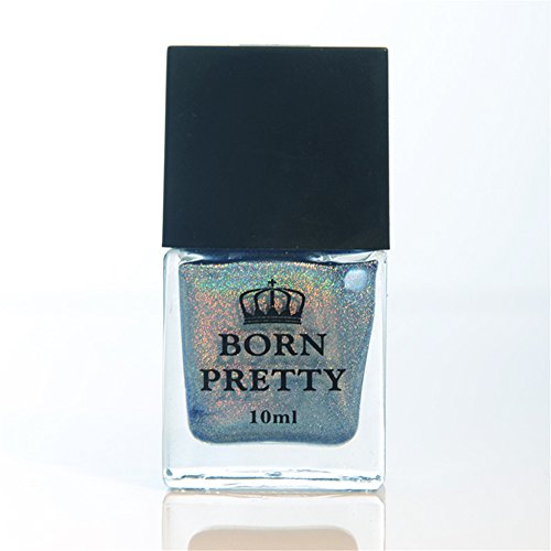 Born Pretty 10ml Holographic Nagellack Holo Glitter Superglanz Nagelkunst H006-Fliegen in den Himmel - 6