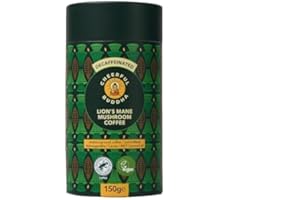 Cheerful Buddha Mushroom Ground Coffee - Lion's Mane Decaffeinated Mushroom Blend