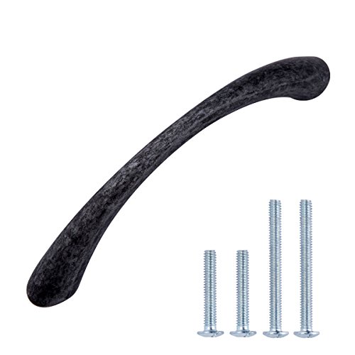 AmazonBasics - Bogengriff, Möbelgriff, nach innen schmal zulaufend, Länge: 7,62 cm (Lochmitte zu Lochmitte: 6,4 cm), Antik-Silber, 10er-Pack AmazonBasics - Bogengriff, Möbelgriff, nach innen schmal zulaufend, Länge: 7,62 cm (Lochmitte zu Lochmitte: 6,4 cm), Antik-Silber, 10er-Pack