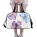 Produktbild Plosds Tinte gemalt Frühlingsblume große Yoga Gym Totes Fitness Handtaschen Reise Seesäcke Schultergurt Schuhbeutel für Übung Sport Gepäck für Mädchen Männer Womens Outdoor