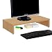 Produktbild CARO-Möbel Monitorständer Monitor Schreibtischaufsatz Bildschirmerhöhung in buchefarben 50 x 10 x 27 cm (B x H x T)