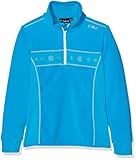 Kinder Half Zip Rolli CMP Mädchen Fleece Sweatshirt, Blue Jewel, 128