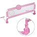 TecTake Bed guard toddler safety childs bedguard baby folding mesh rail 102cm pink