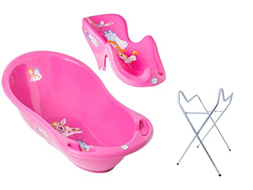Babybadewanne + Ständer + Badesitz 102cm