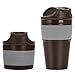 Produktbild KYG 350ml Silikon Faltbare Kaffeebecher mit Deckel, Coffee to go Becher, Tragbarer Kafeetasse Kaffee Reisebecher Grau