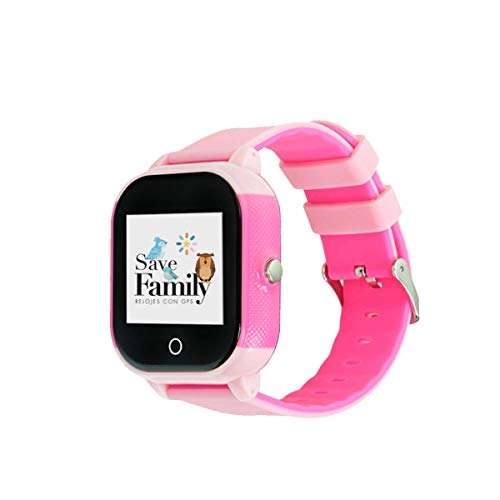 Reloj con GPS para niños Save Family Modelo Junior Acuático. (Rosa)