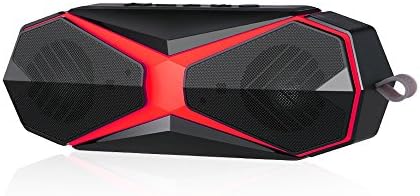 POHO Portable Wireless Bluetooth Speakers 4.1 with Waterproof IPX7,16W Bass Sound, Stereo Pairing, Durable Design for iPhone /iPod/iPad/Phones/Tablet/Echo dot, outdoor(Red)