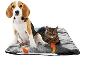 ‎RIIJK Fellou Selbstheizende Wärmedecke 90 x 64 cm - Waschbar & Knisterfrei