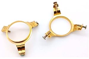 PROMETEO ELECTRONICS Kit 2 Griffes Araignée - Embouts de fixation abat-jour avec 3 vis de verrouillage à 120° compatible pour Art. 1035