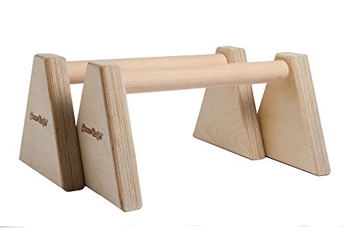 Gimme Kraft! Parallettes – Die stabilen Minibarren für Push-ups, Dips und L-Sitze aus Holz (Made in Germany) - 2
