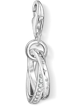 Thomas Sabo Damen-Anhänger 925 Silber Zirkonia weiß - 1386-051-14
