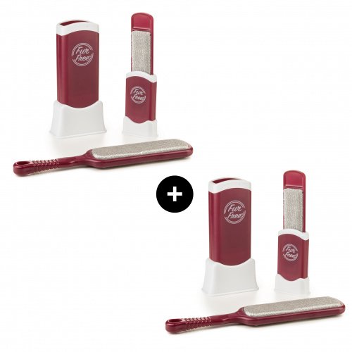 Preisvergleich Produktbild Genius 2 x Fur Free / Fusselbürste / Flusenentferner / Kleiderbürste / Staubentferner / Tierhaarentferner / Selbstreinigungsstation / beidseitig verwendbar / Bekannt aus TV / NEU