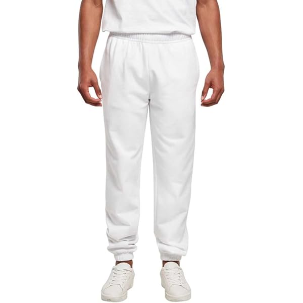 MaaMgic Yogabroek voor heren, elastisch, casual, ademend, pyjamabroek in de sportschool, lichtgrijs, S