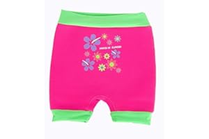 SwimBest Swim Nappy/Shorts - Soft Snug Fitting Swim Nappy, Ages 3-24 Months (Power of Flowers, 3-6 mths (Pack of 1))