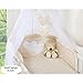 Baby Cot Bumper cream with white dots and with hearts