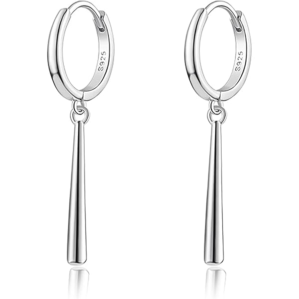 Infinite U Fashion Triangle Pearl Mismatch orecchini in argento