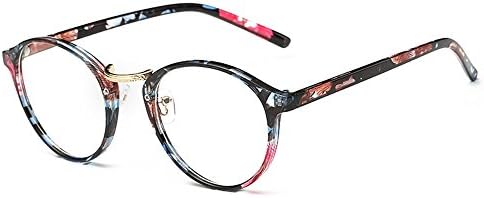Lasree Prescription Glasses Fashion Full Rims Eyewear Reading Glasses +1.50 Lenses Unisex Readers Frame Floral Longsighted Spectacles