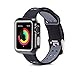 Produktbild BZLine for Apple Watch Bracelet 38mm 42mm, Soft Silicone Replacement Watch Bands Sport Smart Watch Bracelets Watch Band with Watch Case for iWatch Apple Watch Series 3, Series 2, Series 1 (38 mm, J)