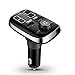 Produktbild JINGBO Bluetooth FM Transmitter, Drahtloser Auto-Radio-Adapter Bluetooth-Empfänger, Dual-USB-Ladegerät Mit 5 V / 3,4 A Ausgang, Freisprecheinrichtung, U-Disk / TF-Karte / AUX MP3-Player Car Kit