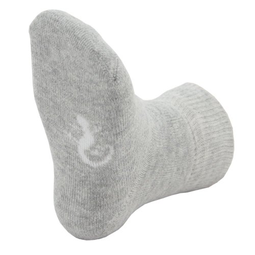 Little Grippers Warm and Cosy Grey Towelling 6-12 Months Baby Socks with Stay On Technology