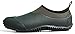 Produktbild TENGTA Unisex Wasserdicht Neopren Gummistiefeletten Damen rutschfeste Gartenschuhe Herren Regenstiefel Dunkelgrün 44