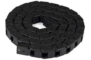 TUZUK Plastique Flexible Emboîté Semi Coled Câble Drag Chain 10mm x 20mm Fil Cable Carrier Twist Chains pour 3D Printer Parts CNC 3D Mini Electric Machinery Fraise, 1M