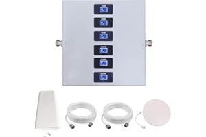 KKBSTR Amplificateur 4G 5G Repeteur 4G 5G, Amplificateur Reseau Mobile 6 Bandes, Support pour Toutes Les Bandes Européennes