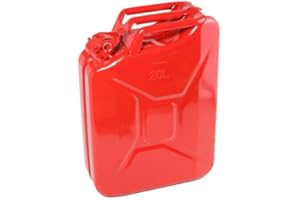 Opticare 20 Litre Red Metal Jerry Can (UN Approved, GS/TUV Certification)