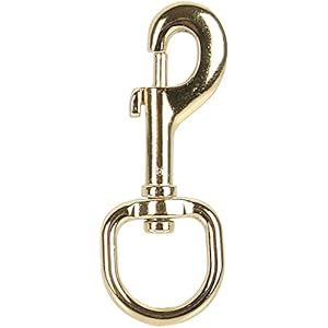 Harry's Horse 36001002-19 Karabiner Rund Bt / 5 Stück, 1 Zoll, gold