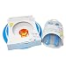 Baby Bowl & Plate Set With Fork & Spoon Travel Set Various Colours Characters Lion (Blue - Lion)