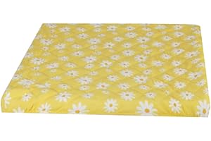 Bestlivings Pokrowiec na pralkę (stokrotki – żółty) 60 x 60 cm z gumowym ściągaczem, pokrowiec na suszarkę, pokrowiec ochronny na pralkę w wielu różnych kolorach – nakładka na suszarkę