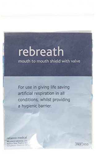 Reliance Medical Rebreath Con Valvola Unidirezionale In Portachiavi, Dispositivo Di Primo Soccorso Per Rianimazione, Confezione Da 1 Pezzo