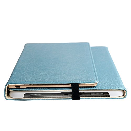 BORIYUAN Samsung Galaxy Tab A 9.7 Bluetooth Tastatur (Deutsche QWERTZ) Hülle Keyboard Case-Smart Cover Leder Schutztasche mit Alu abnehmbar Bluetooth Tastatur für Samsung Galaxy Tab A 9.7 T550N / T555N, unterstützten 7 farbige Hintergrundbeleuchtung(Blau) - 7