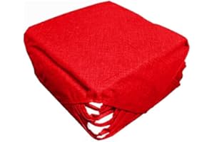 Russo Tessuti 6 Cuscini Sedie Cucina Coprisedia Imbottiti Tinta Unita Vari Colori-Rosso