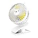 Produktbild QZYY Mini USB Clip Ventilator Leise Ventilator Tischventilator Tragbarer Wiederaufladbarer 360 Drehbare Einstellbare 3 Geschwindigkeiten für Schlafzimmer Büro Kinderwagen Auto Camping