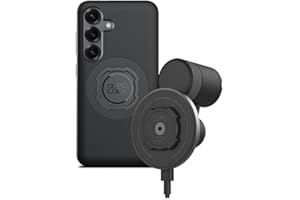Quad Lock Support de Téléphone pour Voiture pour Grille d'Aération avec Tête de Charge sans Fil MAG V2 et Coque MAG pour Galaxy S25