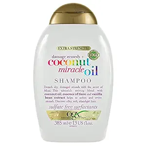 OGX Extra Strength Damage Remedy Plus Coconut Miracle Oil Shampoo, 385 ml