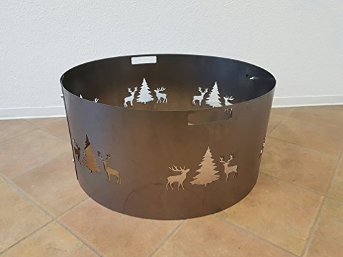 Funkenschutz Wild (80 cm) Feuerschale - 5