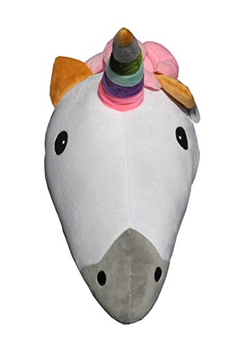 Hauficorn Einhorn Kissen Emoji, Emoticon unicorn, das kuschlige Geschenk - 4